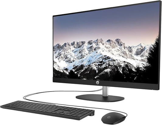 HP All-in-One 27-inch Desktop,Core i7-1355U, 16GB DDR4, 1TB M.2 SSD,Intel® Iris® Graphics| 27" FHD Display | Touch Screen | Windows 11 Pro (Shell white)