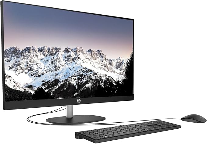 HP All-in-One 27-inch Desktop,Core i7-1355U, 16GB DDR4, 1TB M.2 SSD,Intel® Iris® Graphics| 27" FHD Display | Touch Screen | Windows 11 Pro (Shell white)