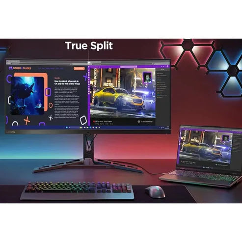 Lenovo Legion Y34wz-30 34" UWQHD Pro Gaming Monitor (Mini-LED VA, 165Hz, 1ms MPRT, USB-C, FreeSync Premium Pro, G-Sync, TrueSplit)