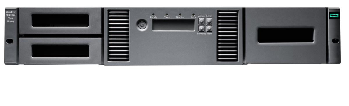 HPE Storage MSL2024 Tape Library - front view