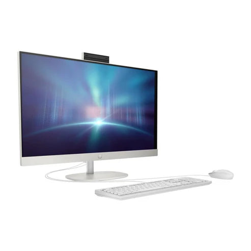 2024 Newest HP All-in-One 27-inch Desktop, 13th Generation Intel Core i7-1355U Processor|16GB DDR4 RAM|1TB M.2 SSD|Intel® Iris® Xᵉ Graphics| 27" FHD Display | Touch Screen | Windows 11 Pro (Shell white)