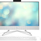 HP All-in-One 24-inch Touchscreen Desktop,Core i7-1255U,16GB DDR4 RAM,1TB SATA HDD| 256GB NVMe SSD| Wireless Keyboard & Mouse| Intel® Iris® Graphics| 23.8” FHD Display| Windows 11 (Starry White)
