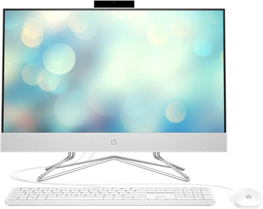 HP All-in-One 24-inch Touchscreen Desktop,Core i7-1255U,16GB DDR4 RAM,1TB SATA HDD| 256GB NVMe SSD| Wireless Keyboard & Mouse| Intel® Iris® Graphics| 23.8” FHD Display| Windows 11 (Starry White)