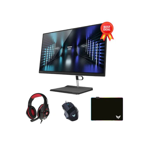 Lenovo All-In-One V30a-22 Desktop, 10th Generation Intel i3-1005G1 Processor, Intel® UHD Graphics, 16GB DDR4-3200 RAM, 512GB M.2 SSD, 21.5" FHD Display, DVD-Writer, Windows 11 (Raven Black)-BUNDLE