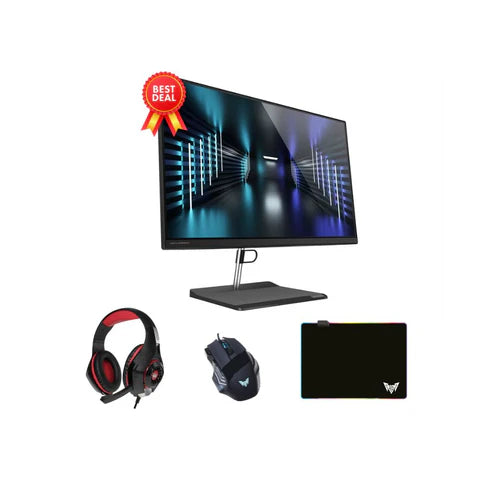 Lenovo All-In-One V30a-22 Desktop, 10th Generation Intel i3-1005G1 Processor, Intel® UHD Graphics, 16GB DDR4-3200 RAM, 512GB M.2 SSD, 21.5" FHD Display, DVD-Writer, Windows 11 (Raven Black)-BUNDLE