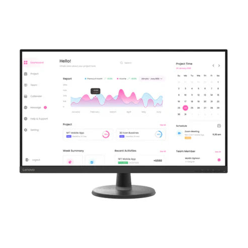 Lenovo D32-40 32 Inch PC Monitor | FHD, 1080p, 60Hz, 5ms, HDMI, DP