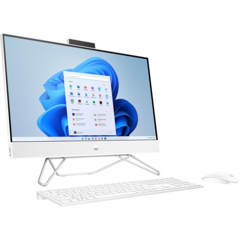 HP All-in-One 24-inch Touchscreen Desktop,Core i7-1255U,16GB DDR4 RAM,1TB SATA HDD| 256GB NVMe SSD| Wireless Keyboard & Mouse| Intel® Iris® Graphics| 23.8” FHD Display| Windows 11 (Starry White)