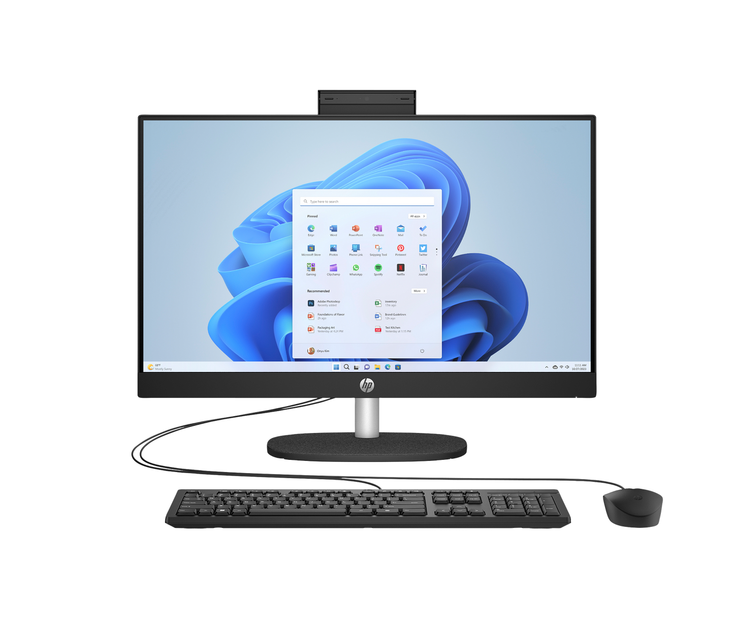HP 23.8 inch All-in-One 24-cr1045ne PC - front view
