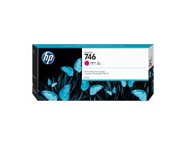 HP 746 300-ml Magenta DesignJet Ink Cartridge - front view