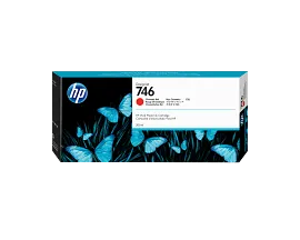 HP 746 300-ml Chromatic Red DesignJet Ink Cartridge - front view